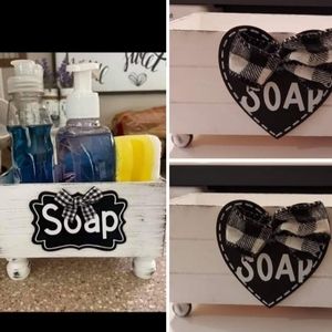 Wooden Soap and sponge holder